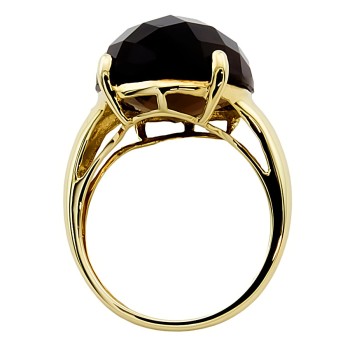 9ct gold Smoky Quartz Ring size M